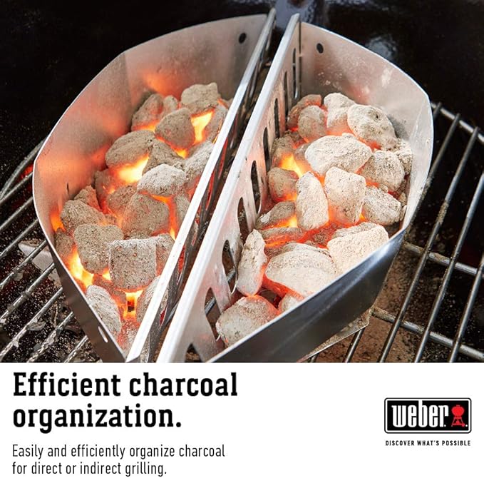 Weber Master-Touch Charcoal Grill, 22-Inch, Deep Ocean Blue – Premium Outdoor BBQ Grill with Tuck-Away Lid Holder & One‑Touch™ Cleaning System, Porcelain‑Enameled Kettle