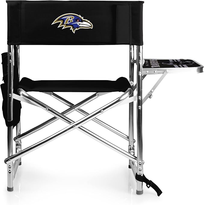 Picnic TIME NFL Unisex-Adult NFL Sports Chair with Side Table, Beach Chair, Camp Chair for Adults