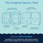 WeatherPod® The Original Shark Tank Side-by-Side™ 2-4 Person Pop-Up Pod - Stay Warm, Dry, and Out of The Sun - Weather Pod for Sports, Rain, or Wind - Simple to Set Up and Tear Down