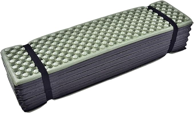 Drfeify Mattress Foam Camping Mat for Outdoor Sports Egg Cell Shape Sleeping Pad for Camping Material (Green)