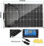 Solar Panel, Flexible Solar Module 300W/600W, 18 V Solar modules Semi-Flexible Mono Solar modules, for Off-Grid Applications at Home, Camping, car, Mobile Home, Boat,300W