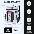 Maelstrom Backpack Cooler,Soft Lightweight Leakproof Cooler Backpack,Men Women 35/50 Can Insulated Cooler Bag,Keeps Hot/Cold for Up to 16 Hours,Perfect for Camping, Beach