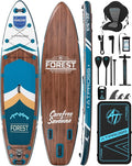 10'6''x33''Inflatable Stand Up Paddle Board, 400lbs Extra Wide Blow Up Paddle Board with Kayak Seat, Premium SUP Accessories Kit & Backpack, Non-Slip Stable Deck Boat for Yoga Fishing Surf