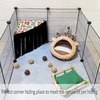 1 Pieces Guinea Pig Hideout Rat Corner Hideaway Peekaboo Toys Cage Accessories Hidden Habitat Tent Toys for Ferrets Chinchillas Sugar Glider Small Pet Animals