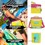 SHITI Coolers Cooler for Camping, Travel, Beach, Soft Lunch Box for Food, Drinks & Ice, Portable, Waterproof 24 Hr Insulated Bag with Shoulder Straps, Customizable