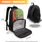 Insulated Cooler Lunch Box Backpack for Little Kids, All In One Backpack Meal Bag Teens Bookbag Primary Middle School Daypack, Laptop Bag Insulated Meal Cooler Box, Music Dinosaur