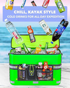 TidyFriend Kayak Cooler Behind Seat, Waterproof Cooler for Kayaking, Kayak Accessories Cooler Bag, Compatible with Lawn Chair Seat, Portable Ice Chest, Keeps Drinks Cold, Travel, Beach, Lunch