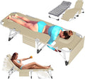 ABORON Patio Lounge Chair, Folding Guest Bed Cot for Adults, 500LB Heavy-Duty Capacity, Portable Extra Bed with Comfort Mat, Quick Fold Design for Indoor Guest Stays & Temporary Use