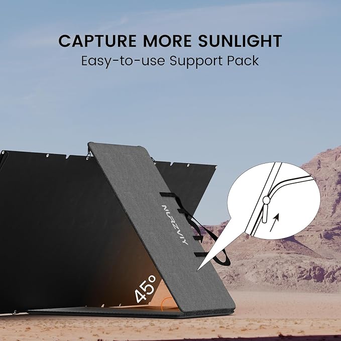 400W Portable Solar Panel for Camping & RV, Durable, Foldable, Waterproof, with Adjustable Stand Case – Perfect for Off-Grid Adventures