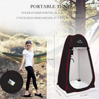 Your Choice 3.9x3.9x6.9FT Pop Up Privacy Tent, Large Portable Camping Changing Room with 2 Storage Pockets & 4 Sandbags, Outdoor Shower & Toilet Shelter for Beach, RV, Camping & Hiking