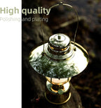 Large 18” Metal RetroLED Camping Lantern, 6500mAh Rechargeable Battery Last 17-500 Hours Camping Lamp, Classic Dimmable Hanging Lantern, Vintage Camping Light for Courtyard Outdoor Decoration