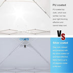 SANWAY 10x10 Pop Up Canopy Tent with Sidewalls x 4 – Easy Setup Canopy Tent, Waterproof, UV-Resistant, Portable with Carry Bag for Outdoor Events, Camping, and Backyard Parties – Silver White