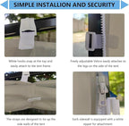 Joramoy Instant Canopy Sunwall 10×10 for Pop Up Canopy, Waterproof, UV Protection Canopy Sidewall, 1 Pack Straight Leg Canopy Side Panels Only（10×10, Beige)