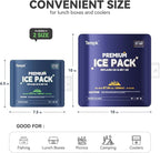 8 Packs Reusable Ice Packs for Cooler - Long Lasting Cold Freezer Packs for Coolers and Lunch Boxes Z1