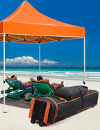 Heavy Duty Canopy Bag Replacement, Large Tent Storage Bag with Roller Wheels 52X10X10in, 800D Oxford Fabric Pop Up Canopy Replacement Parts