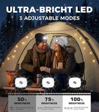 Bluetooth Beanie Hat, USB Rechargeable 4 LED Wireless Music Running Headlamp Cap, Gifts for Christmas, Stocking Stuffer & White Elephant Gifts for Men, Women, Him, Her, Teen Boys, Dad