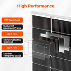 RICH SOLAR MEGA 130 Slim 2 Pack of 130 Watt Monocrystalline Solar Panel for RV, Trailer, Motorhome