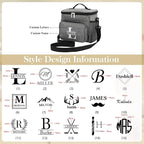 Personalized Insulated Cooler Bag, Custom Name Portable Insulated Camping Bag Suitable for Picnic Beach Hiking Travel