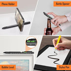 WEARXI Gifts for Men 9 in 1 Multitool Pen, Fathers Day Dad Gifts from Daughter Son, Birthday Gift for Men/Boyfriend Mens Gift for Dad/Him/Husband, Cool Gadgets, Camping Accessories