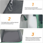 VINGLI 6.8FT Shower Tent, Large Instant Pop Up Shelter with Mesh Floor & Carrying Bag, Privacy Changing Room Tent for Toilet, Camping, Dressing, Lightweight & Sturdy, Easy Set Up