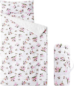 Bunnikins & Clover Toddler Nap Mat with Removable Pillow, Nap Mats for Preschool, Easy Clean Toddler Nap Pad for Kindergarten, Kids Sleeping Bag for Travel Camping