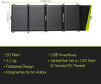 Goal Zero Nomad 50, Foldable Monocrystalline 50 Watt Solar Panel with 8mm + USB Port, Portable Charger for Yeti Power Generator and Banks. Lightweight 18-22V 50W