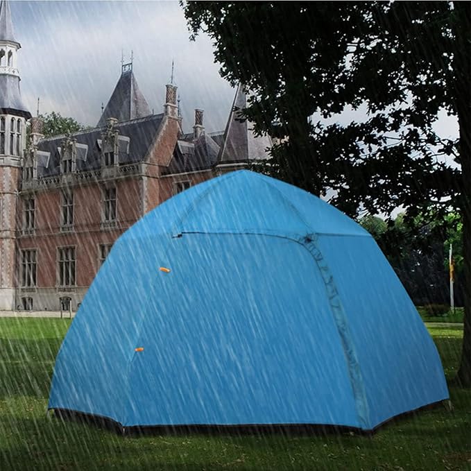 5-8 Person Portable Camping Tent, Automatic Camping Pop-up Tent Easy Set Up Waterproof Breathable Sunscreen for Backpacking Hiking Beach Foldable Tent (Color : A) (B)