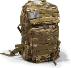 Bug Out Bag Backpack - 50L Tactical Backpack - Great for Survival Essentials (Green Camo)