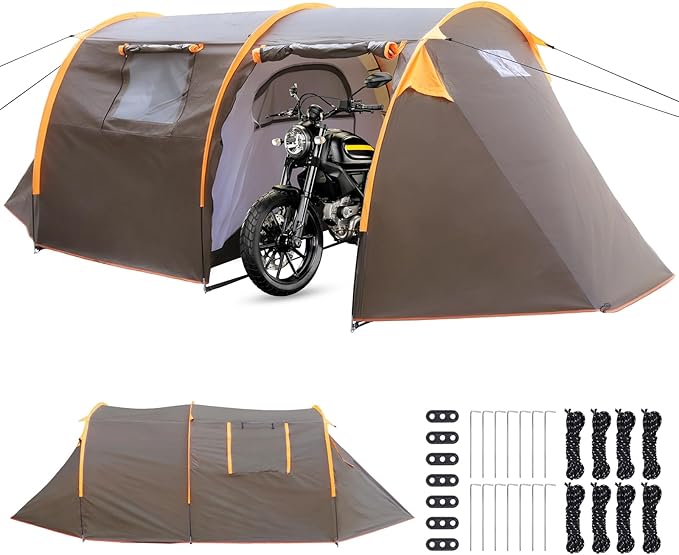 Generic Oxford 2-Person Backpacking Tent Windproof Lightweight Tent Rainproof Waterproof Tent for Camping Hiking Cycling