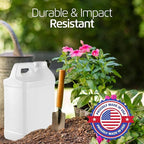 kitchentoolz 2‑Pack 2.5 Gallon Water Container Jug – Heavy‑Duty HDPE Carboy with Handle & Secure Screw‑Cap – Made in USA