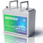 12V 50Ah LiFePO4 Lithium Battery with 50A BMS, 4000+ Deep Cycles AOKLY Lithium Battery Portable and Lightweight For RV, Marine, TrollingMotor, Camping, Travel,Fish Finder,Solar, Winter Power Shortage