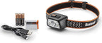 Bushnell Power+ 500L LED Headlamp - Flexible Power, Water Resistant, Rechargeable, Adjustable Band, Red Mode