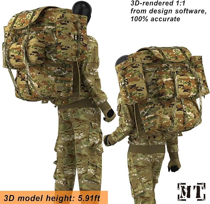 MT Military MOLLE 2 Large Rucksack with Frame, Army Tactical Backpack