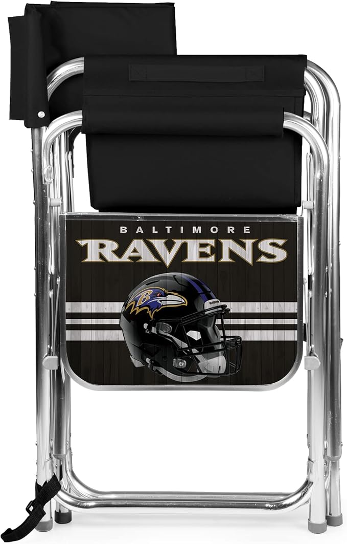 Picnic TIME NFL Unisex-Adult NFL Sports Chair with Side Table, Beach Chair, Camp Chair for Adults