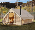 UNIISTRENGH Inflatable Camping Tent, Air Glamping Quick Set Up Waterproof Pop Up Tents with Stove Jack Hole and Carry Bag