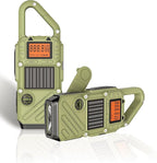 Rechargeable Adult Walkie Talkie with Emergency Solar Hand Crank Charging with FM/NOAA,Weather Alert,LED Flashlight-USB Charging and SOS Siren Long Range 2-Way Radio