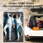 OGERY Self Inflating Sleeping Pad with Electric Pump, 3.15" Ultra-Thick Memory Foam Camping Pad, 4 Season Camping Mattress Pad with Built-in Pillow, Camping Essentials Gear for Tent Travel Car Double