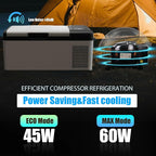 Alpicool Y15E Portable Car Freezer,12 Volt Refrigerator, 17 Quart (15.8 Liter) Fast Cooling 12V Car Fridge, -4℉~68℉ for Outdoor, Camping, RV (Grey&Black)