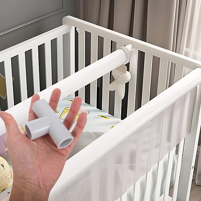 ERINGOGO 4Pcs Baby Playpen Replacement Connectors Baby Playpen Parts T-Shaped Joints Baby Play Yard Tent Playpen Accessories