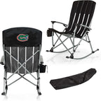 Picnic TIME NCAA Unisex-Adult NCAA Outdoor Rocking Camp Chair, XL Heavy Duty Camping Chair for Adults