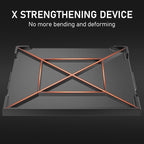 Utheer 23" x 16" Cast Iron Griddle for Gas Grill and Stove Top, Universal Flat Top Griddle with Pre-Seasoned Nonstick Coating, X-Shaped Reinforced Ridges, Perfect for Healthy Cooking, Parties, Camping