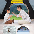 1/2/3 Person Camping Tent, Easy Setup Waterproof Family Dome Tent for Camping, Portable Beach Canopy Tent, Backpacking Tent for Outdoor Camping, Hiking (Color : /Beige, Size : 1 Person)