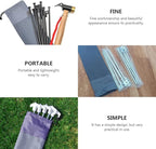 Tent Stakes Storage Bag Set, 30cm Oxford Fabric Organizer for Camping Tent Pegs, Windproof Shelter Nail Holder for Outdoor Hiking and Backpacking (2pcs)