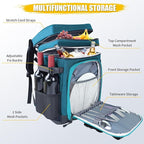 Backpack Cooler - AYAMAYA Upgrade Leakproof Cooler Backpack with Padded Top Handle, 40 Cans Large Waterproof Insulated Camping Coolers for Beach, Fishing, Picnic, Travel, BBQ