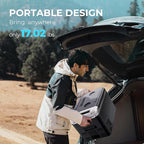 EUHOMY 12 Volt Refrigerator, 17 Quart (15L) Compressor Electric Cooler APP Control, Car Fridge 12/24V DC & 120-240V AC, Car Refrigerator -4℉~68℉, Portable Freezer for RV, Travel, Camping