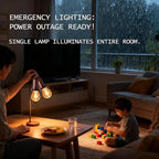 Solar Camping Lights USB Rechargeable Tent Hanging Light Bulb,Portable Outdoor Vintage LED Camping Light,Pendant Emergency Lighting Lantern for Hiking,Backpacking,Fishing,Emergency Outage(Flat bottom)