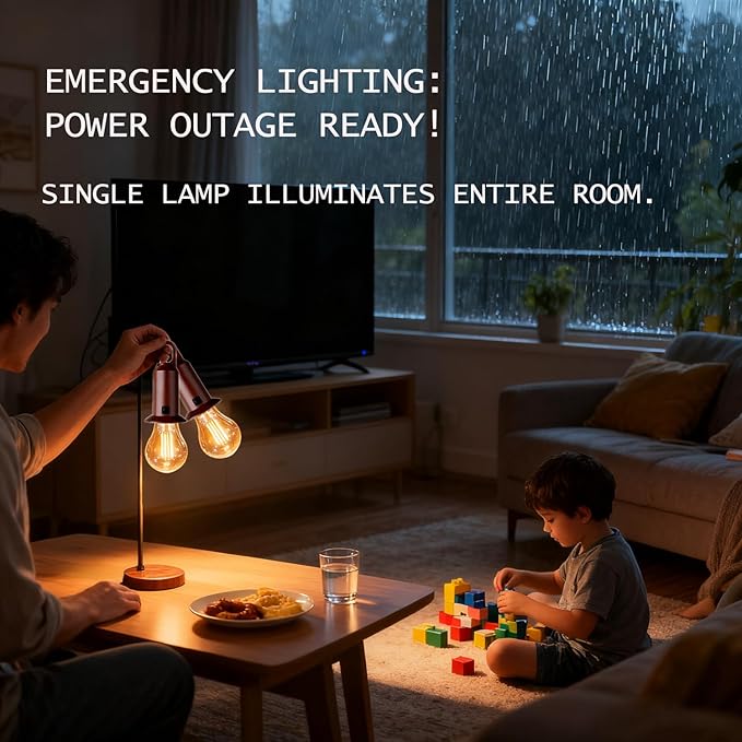 Solar Camping Lights USB Rechargeable Tent Hanging Light Bulb,Portable Outdoor Vintage LED Camping Light,Pendant Emergency Lighting Lantern for Hiking,Backpacking,Fishing,Emergency Outage(Flat bottom)