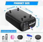 Nilight 63Gal/240L Water Storage Bladder RV Potable Water Bladder Tank Camping 1000D PVC Foldable Collapsible Water Storage Containers for Truck Bed Carrier Garden Irrigation Emergency Water Use Black