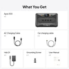 BLUETTI Apex 300 Portable Power Station (2025 New) with Hub D1, 2764.8Wh LFP Battery Backup with 6 3840W AC Outlets (7680W Surge), RV-Optimized DC Ports (50A Anderson), Ideal for Camping and RV Life