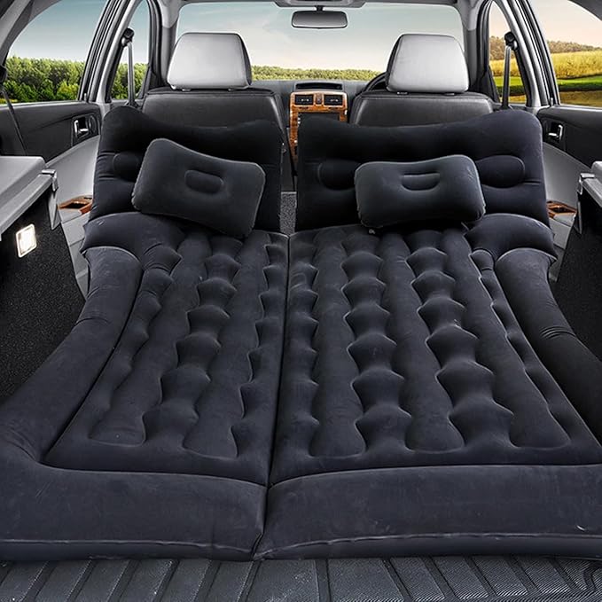 Car Air Mattress for, Travel Bed, Camping Bed Cushion, Inflatable Vehicle Air Cot, Portable Sleeping Pad, Inflatable Mattress,Dark Green
